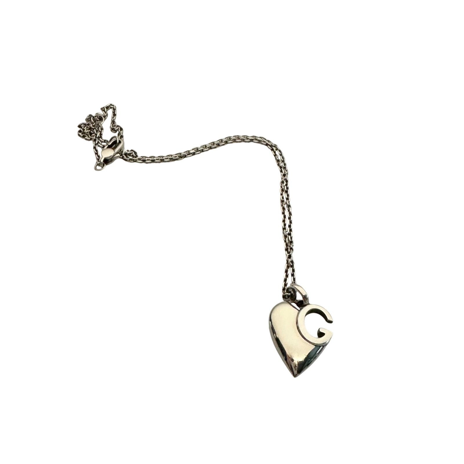 Gucci Gucci G Charlotte Heart in Solid Sterling Silver Size ONE SIZE - 12 Thumbnail