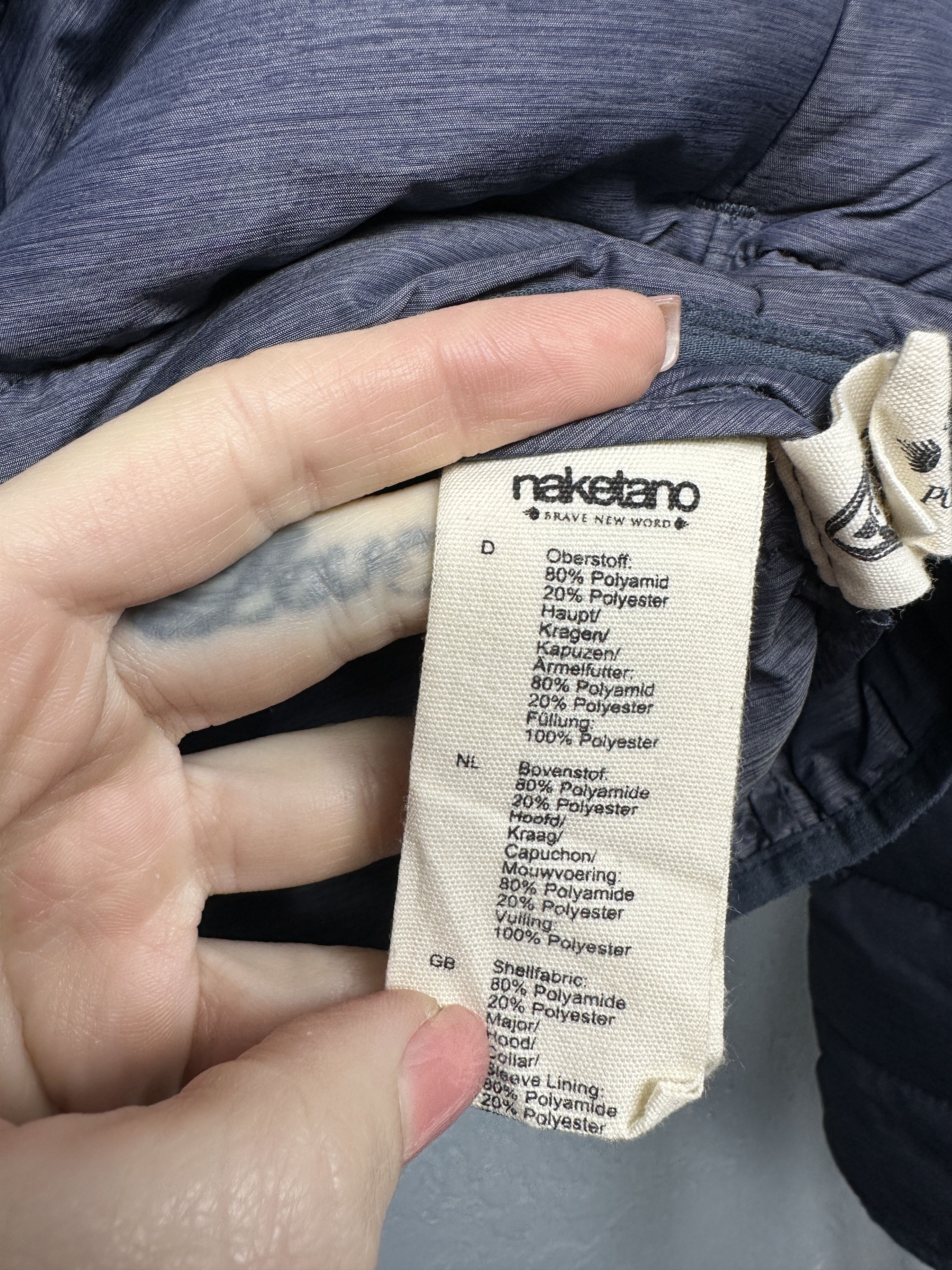 Naketano Naketano Mens Quilted Puffer Jacket Size US M / EU 48-50 / 2 - 6 Thumbnail