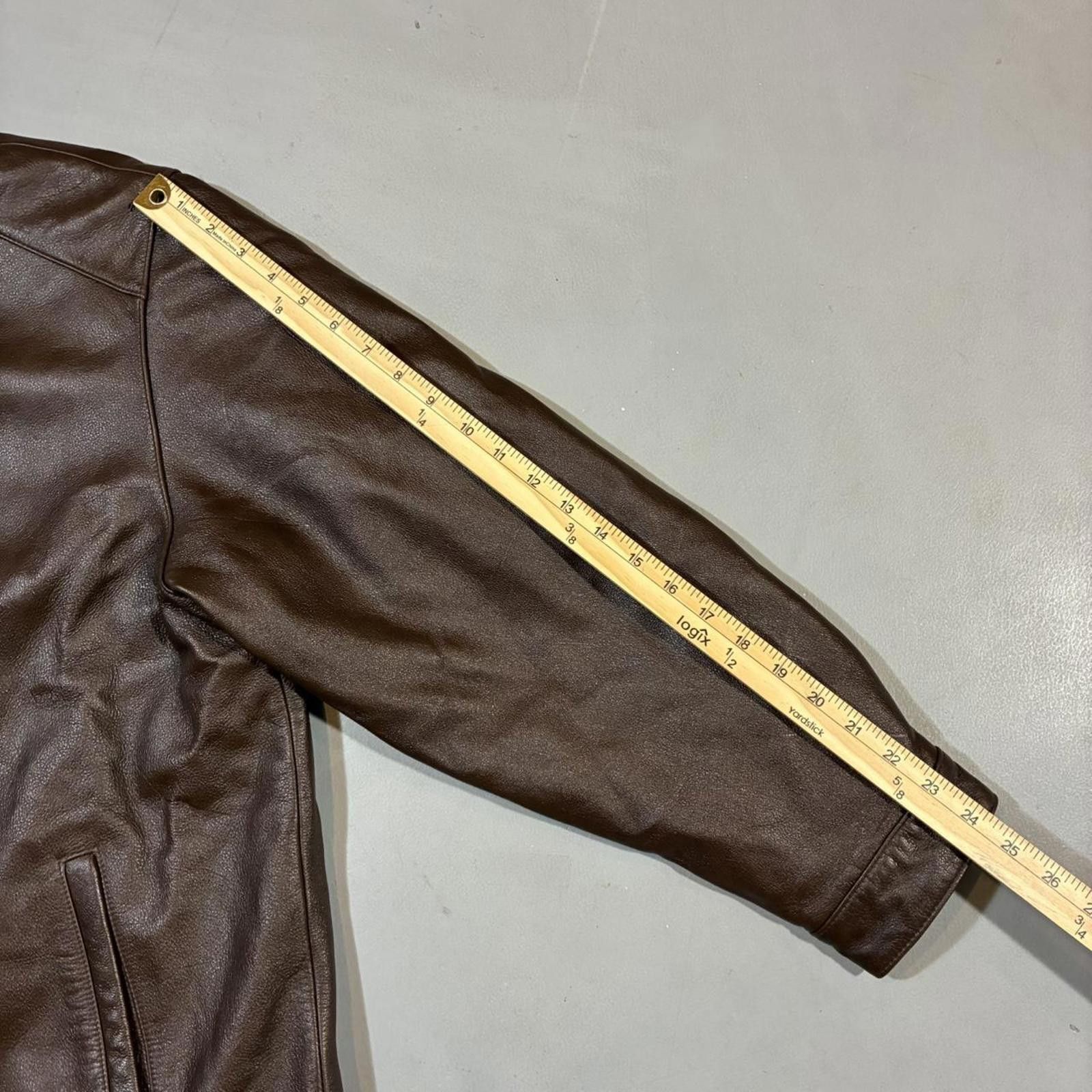 St. Johns Bay Vintage 90s St. Johns Bay Brown Leather Blazer Jacket Size US XL / EU 56 / 4 - 8 Thumbnail