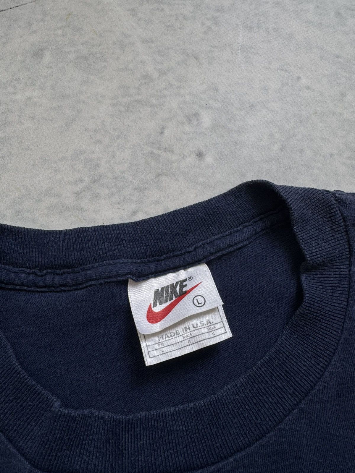 Nike Vintage Nike 90s blue tee Size US L / EU 52-54 / 3 - 6 Thumbnail