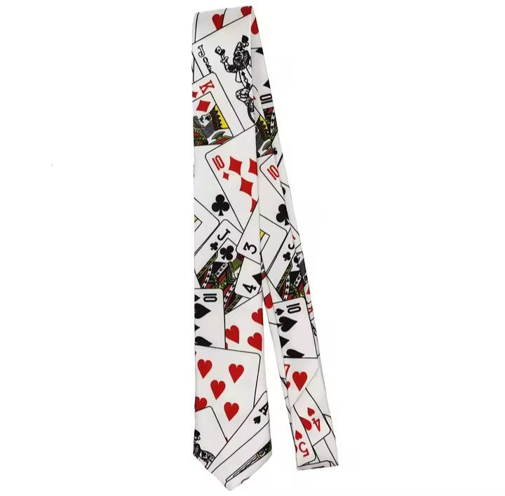 Japanese Brand × The Tie Bar Playing Card Printed Pattern Neck Tie Size ONE SIZE - 3 Thumbnail