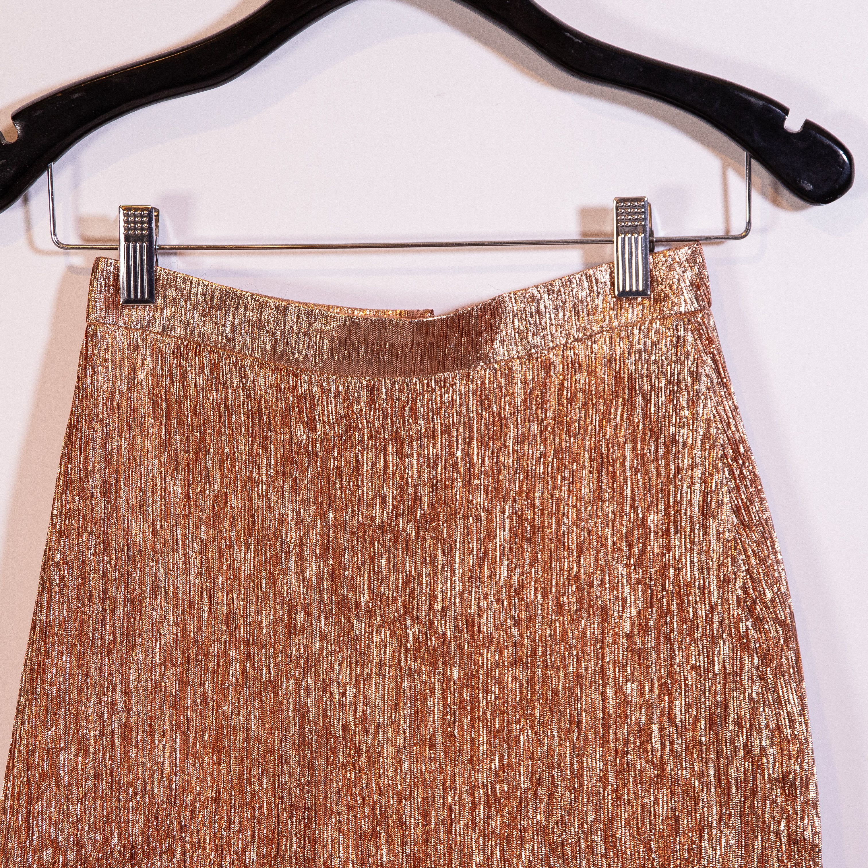 J.Crew J. Crew Collection Rose Gold Metallic Sparkle Size 24" / US 00 / IT 34 - 2 Thumbnail