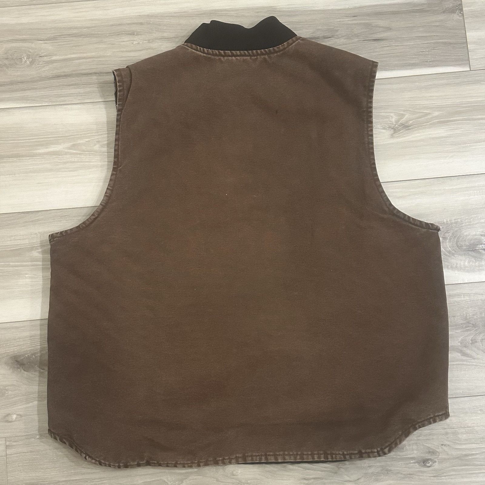 Carhartt VTG 90s Carhartt Duck Vest Mens XL Union USA Brown Quilted Size US XL / EU 56 / 4 - 8 Thumbnail