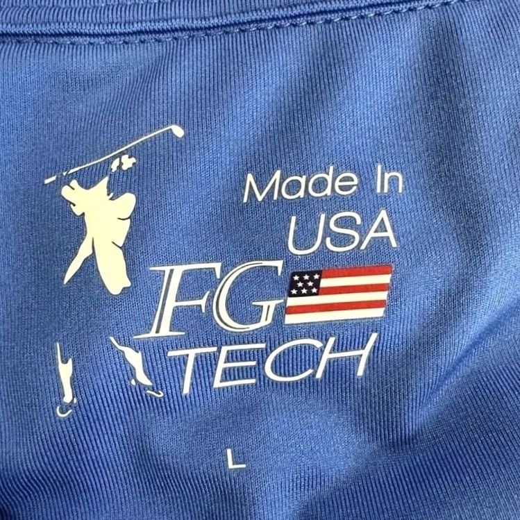 Vintage FG Tech Polo Shirt Mens Large Blue Golf Rugby Solid Short Sleeve Collared Athletic Breathable Lightweight Logo Polo Size US L / EU 52-54 / 3 - 3 Thumbnail
