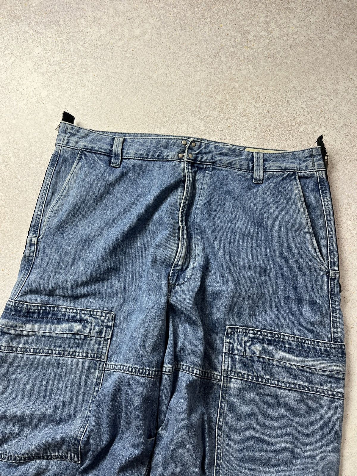 Diesel Diesel Zipper Baggy Jeans Cargo Multi Pocket Size US 34 / EU 50 - 6 Thumbnail
