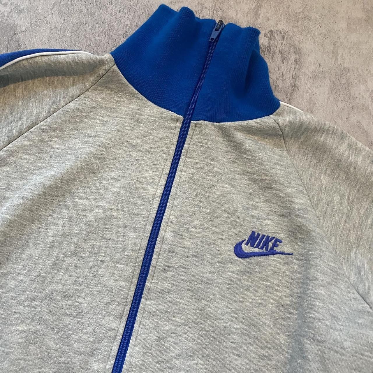 Nike 80s Nike ZIP Sweatshirt Boxy Vintage Sportswear Size US L / EU 52-54 / 3 - 4 Thumbnail