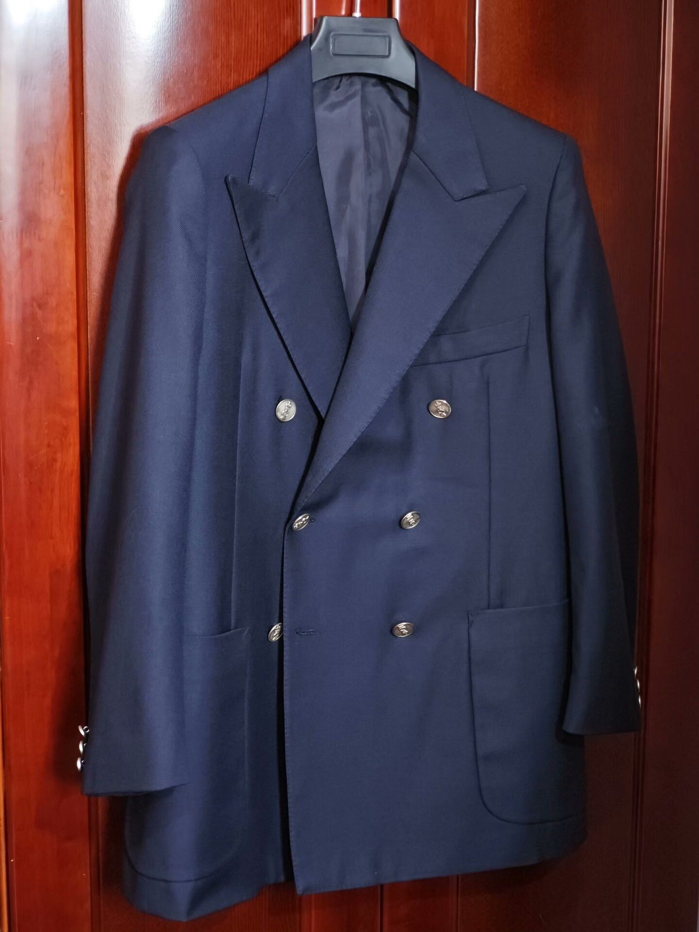 Lanvin Lanvin Double-Breasted Wool Blazer Size US M / EU 48-50 / 2 - 1 Thumbnail