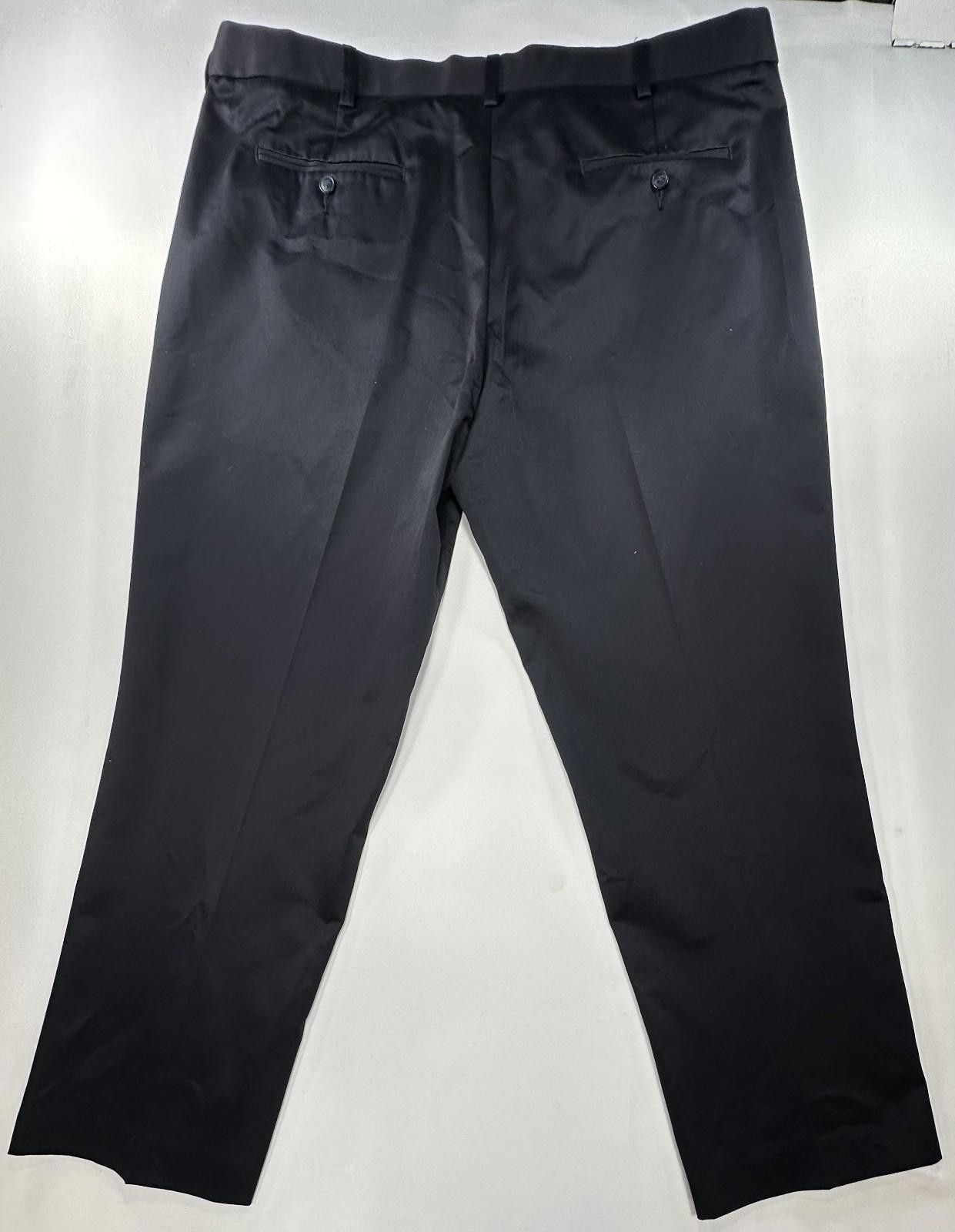 Perry Ellis Perry Ellis Portfolio Cotton Flat Front Chinos Black 42/30 Size US 42 / EU 58 - 2 Thumbnail