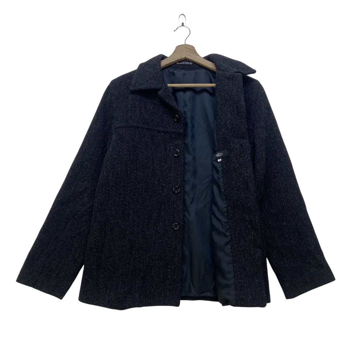 Yohji Yamamoto Ined by Yohji Yamamoto Wool Jacket Coat Size S / US 4 / IT 40 - 2 Thumbnail