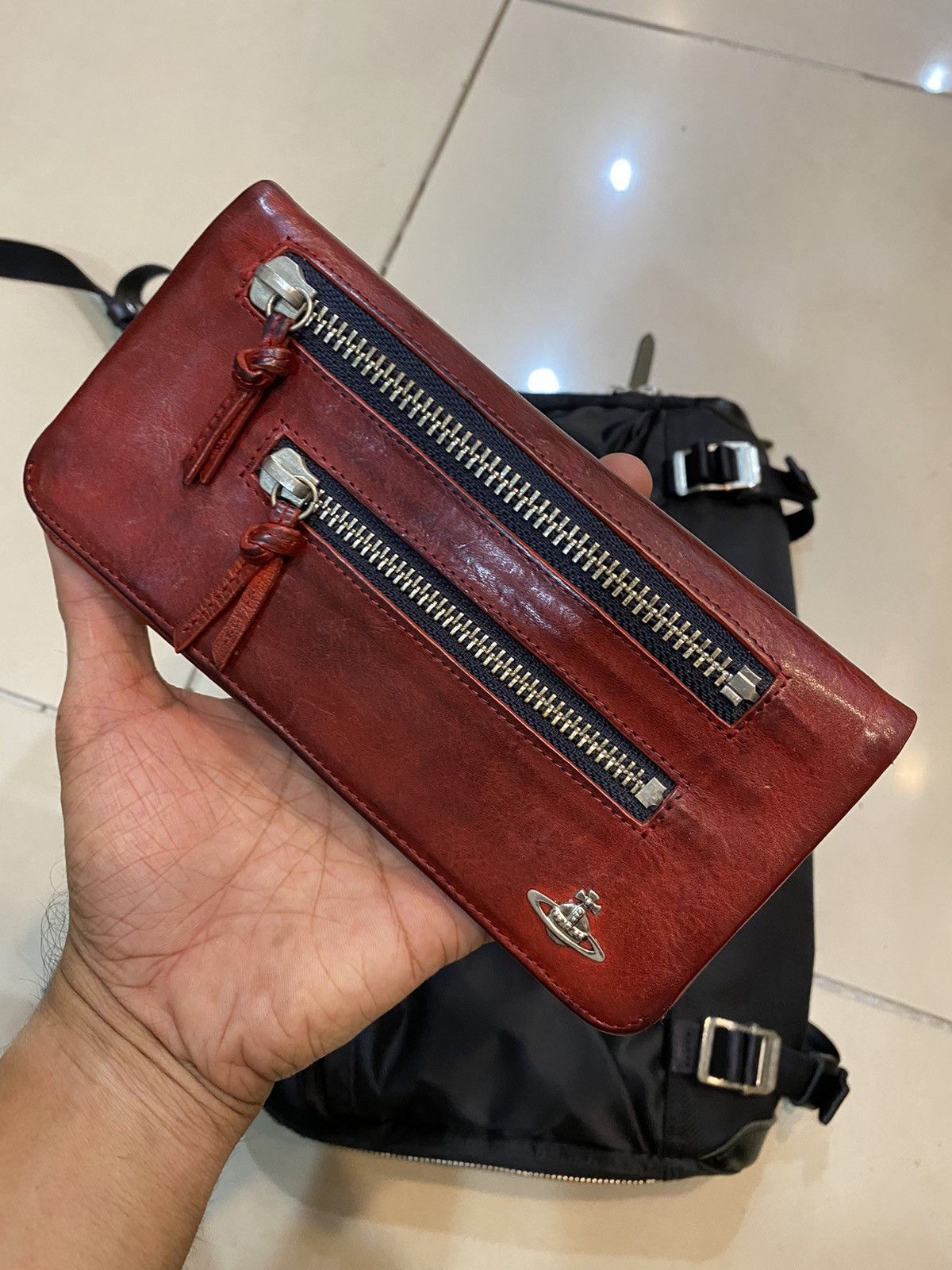 Vivienne Westwood Leather Long Wallet . | Grailed