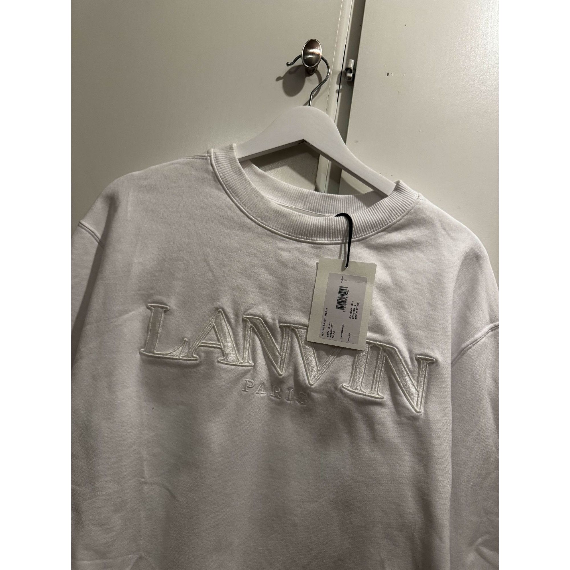 Lanvin Lanvin Paris Logo Sweatshirt Size US L / EU 52-54 / 3 - 3 Thumbnail