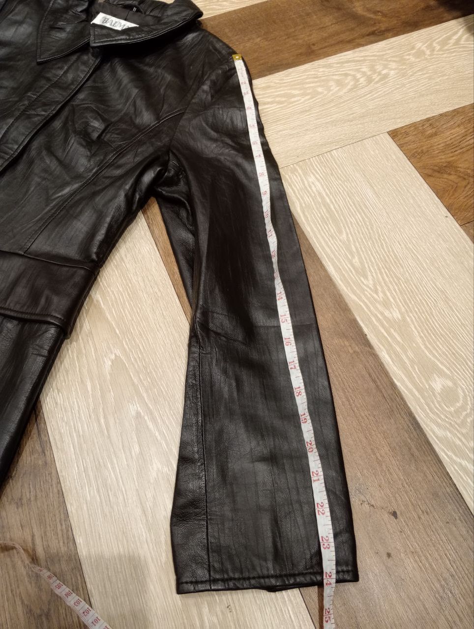 Balmain VINTAGE BALMAIN LONG LEATHER JACKET - SIZE 11 Size S / US 4 / IT 40 - 21 Thumbnail
