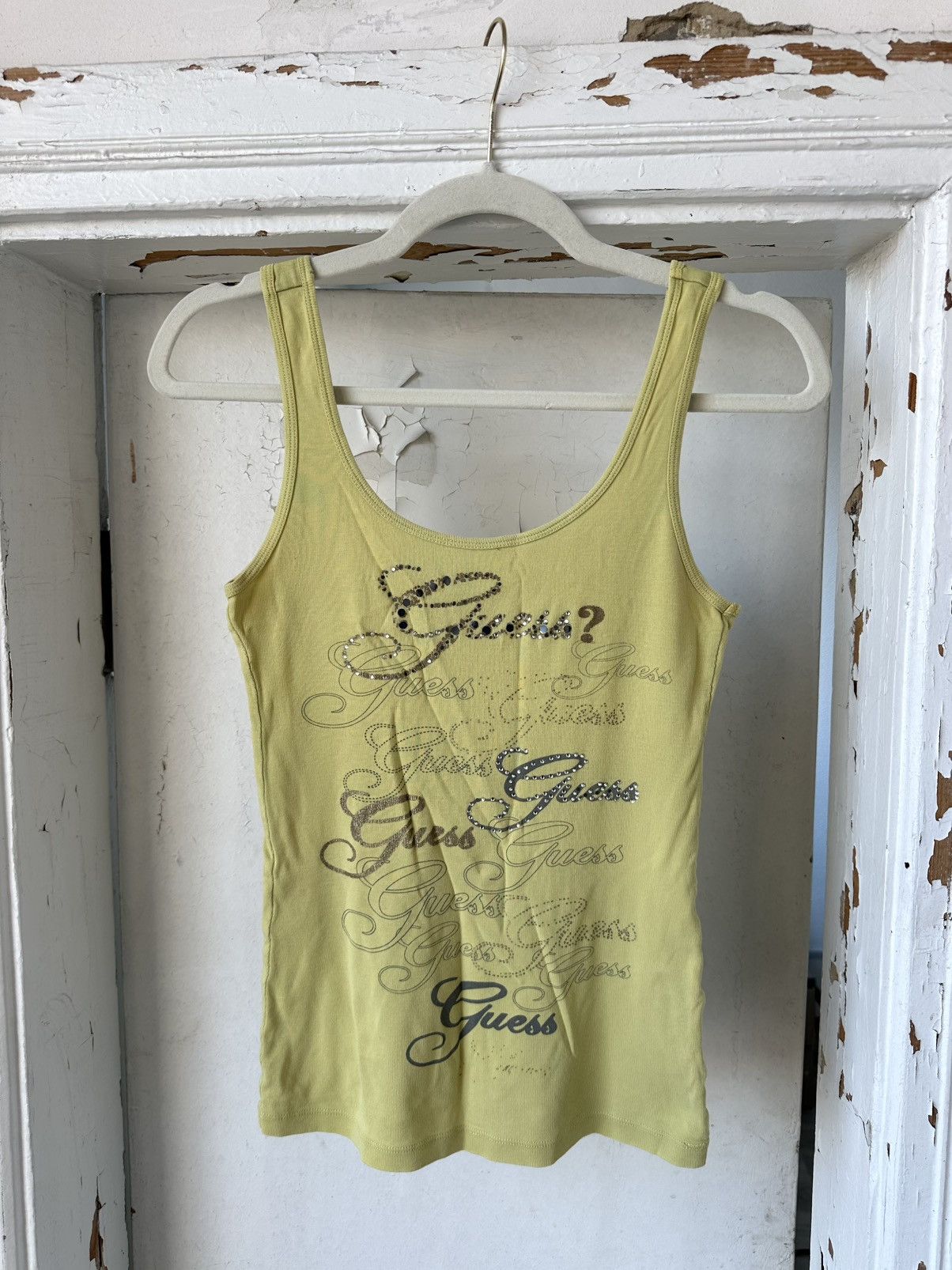 Beauty Beast × If Six Was Nine × Vintage Vintage Guess Printed Tank Top Size S / US 4 / IT 40 - 1 Thumbnail