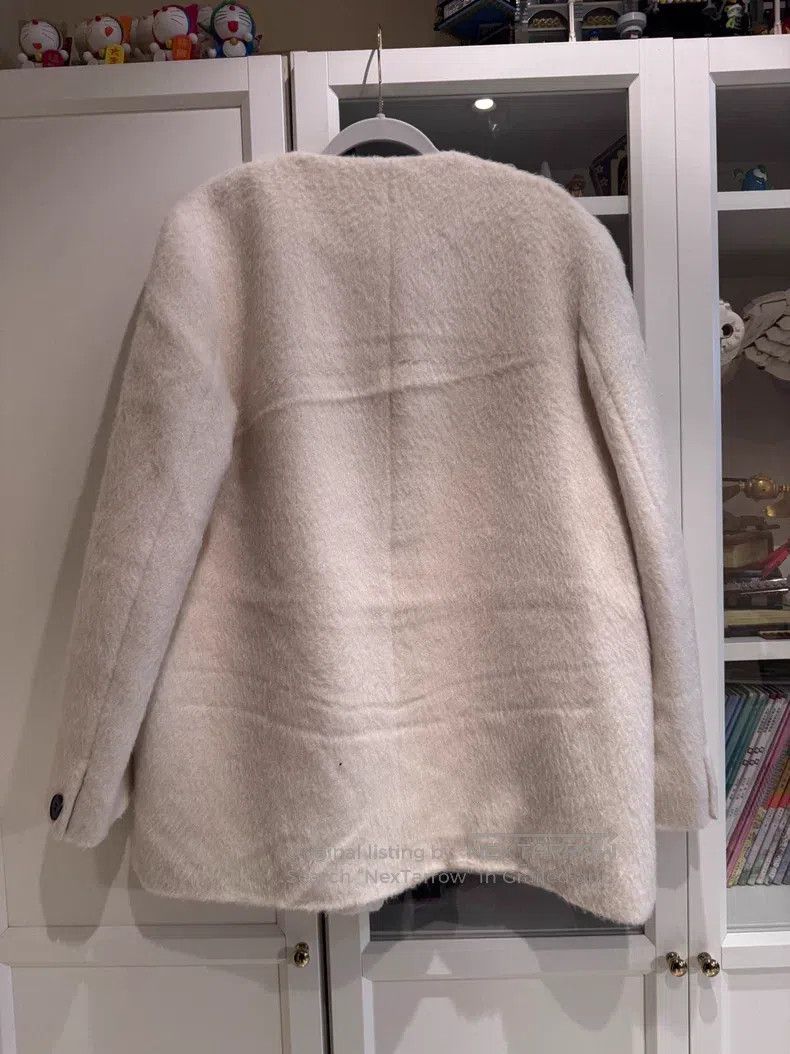 Dries Van Noten Dries Van Noten White Overcoat Size M / US 6-8 / IT 42-44 - 2 Thumbnail