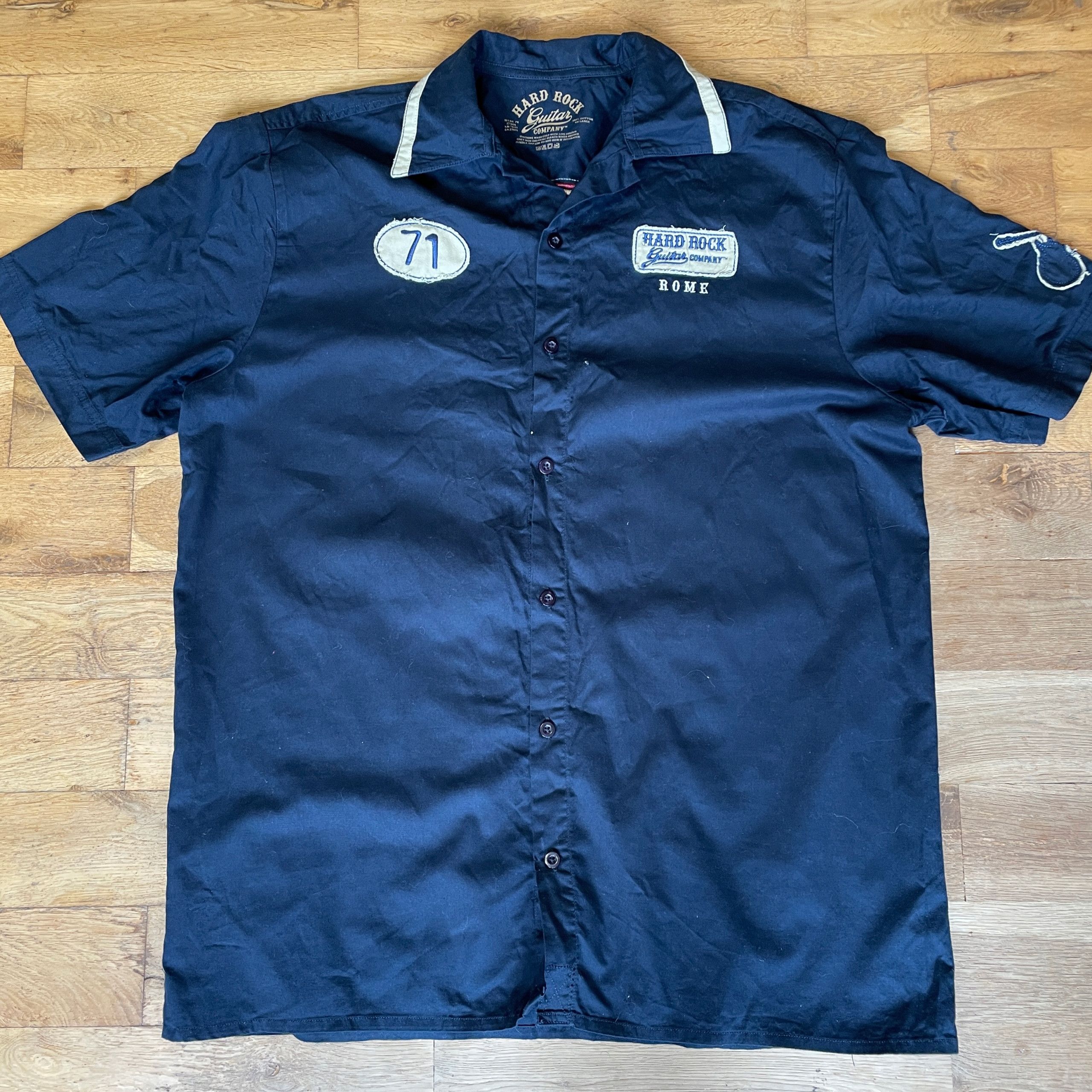 Hard Rock Cafe × Vintage HARD ROCK CAFE ROME MEN'S FASHIONABLE LOGO SHIRT, size XXL Size US XXL / EU 58 / 5 - 1 Thumbnail