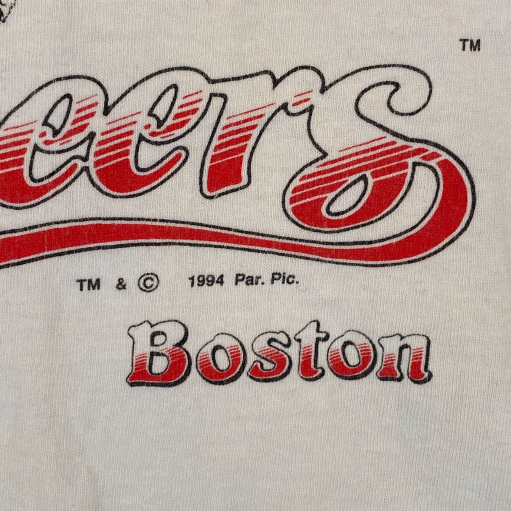 Vintage VINTAGE Cheers Boston Shirt Mens 2XL T-Shirt Short Sleeve Logo 90s White Size US XXL / EU 58 / 5 - 3 Thumbnail