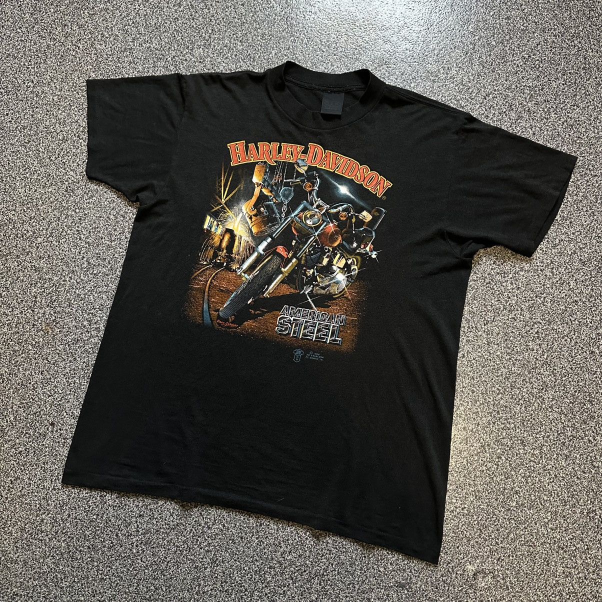 Harley Davidson Harley Davidson Eagle Upwing Back 3D Emblem 1988 American Size US L / EU 52-54 / 3 - 1 Thumbnail