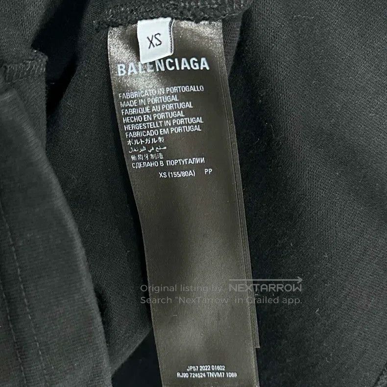 Balenciaga Balenciaga Wash and Distressed Short Sleeve Size US XS / EU 42 / 0 - 5 Thumbnail