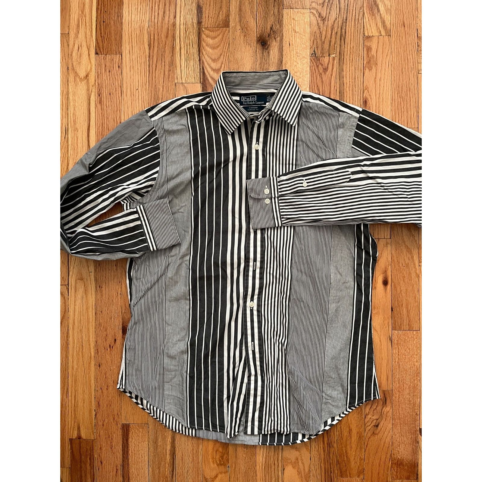 Ralph Lauren Polo Ralph Lauren multi black white striped shirt. M 15.5 Size US M / EU 48-50 / 2 - 1 Thumbnail