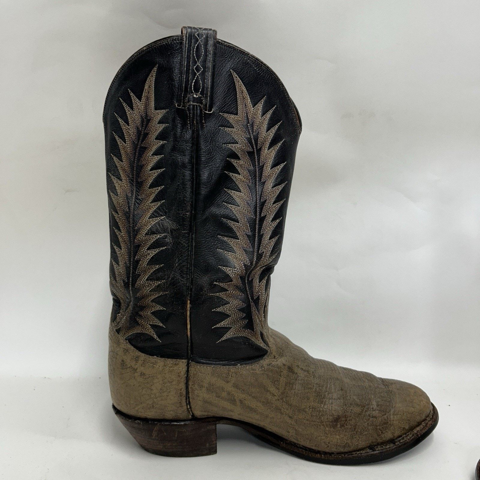 Tony Lama Vintage Tony Lama 8601 Gold Label Elephant Cowboy Boots Size US 11.5 / EU 44-45 - 7 Thumbnail