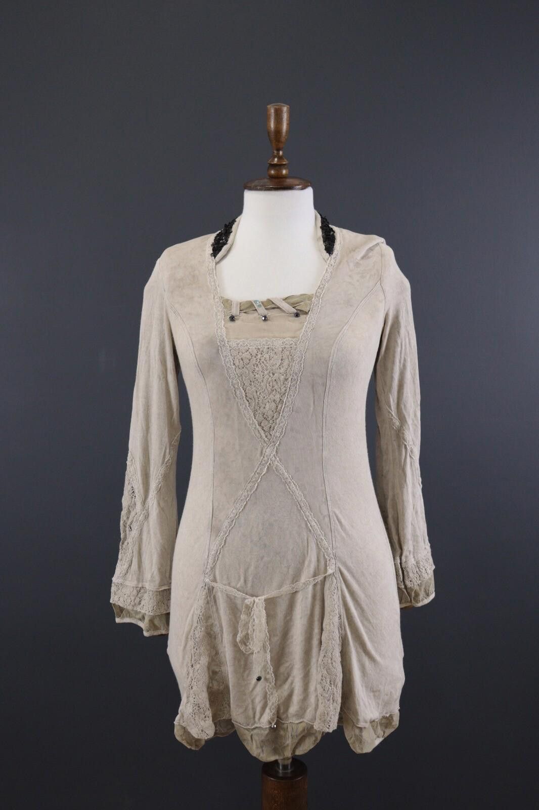 Designer Elisa Cavaletti Sono Italiano Gray A-Line Dress Size XS Size XS / US 0-2 / IT 36-38 - 1 Thumbnail
