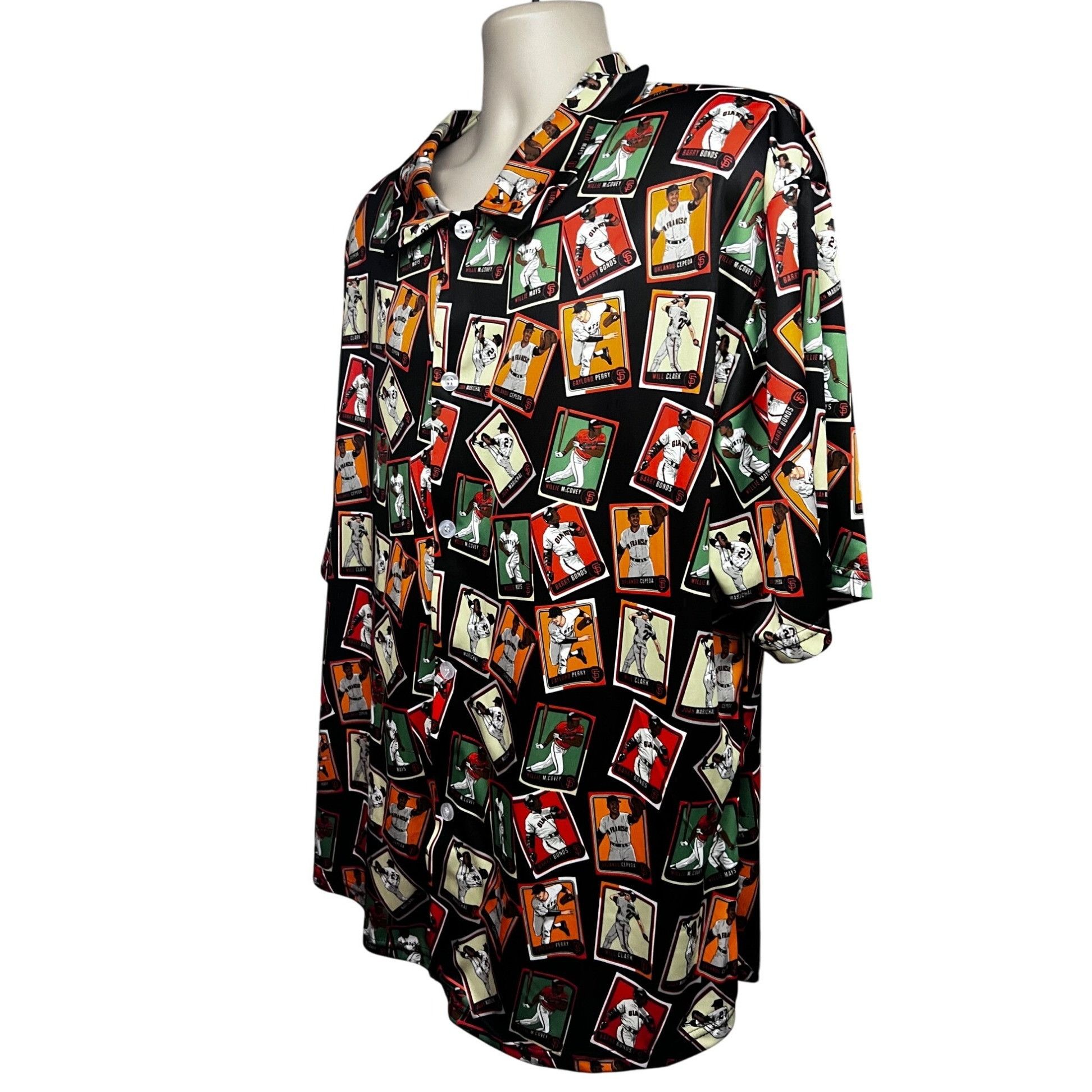 MLB San Francisco Giants MLB Baseball Legends Hawaiian Button Up Size US XL / EU 56 / 4 - 3 Thumbnail