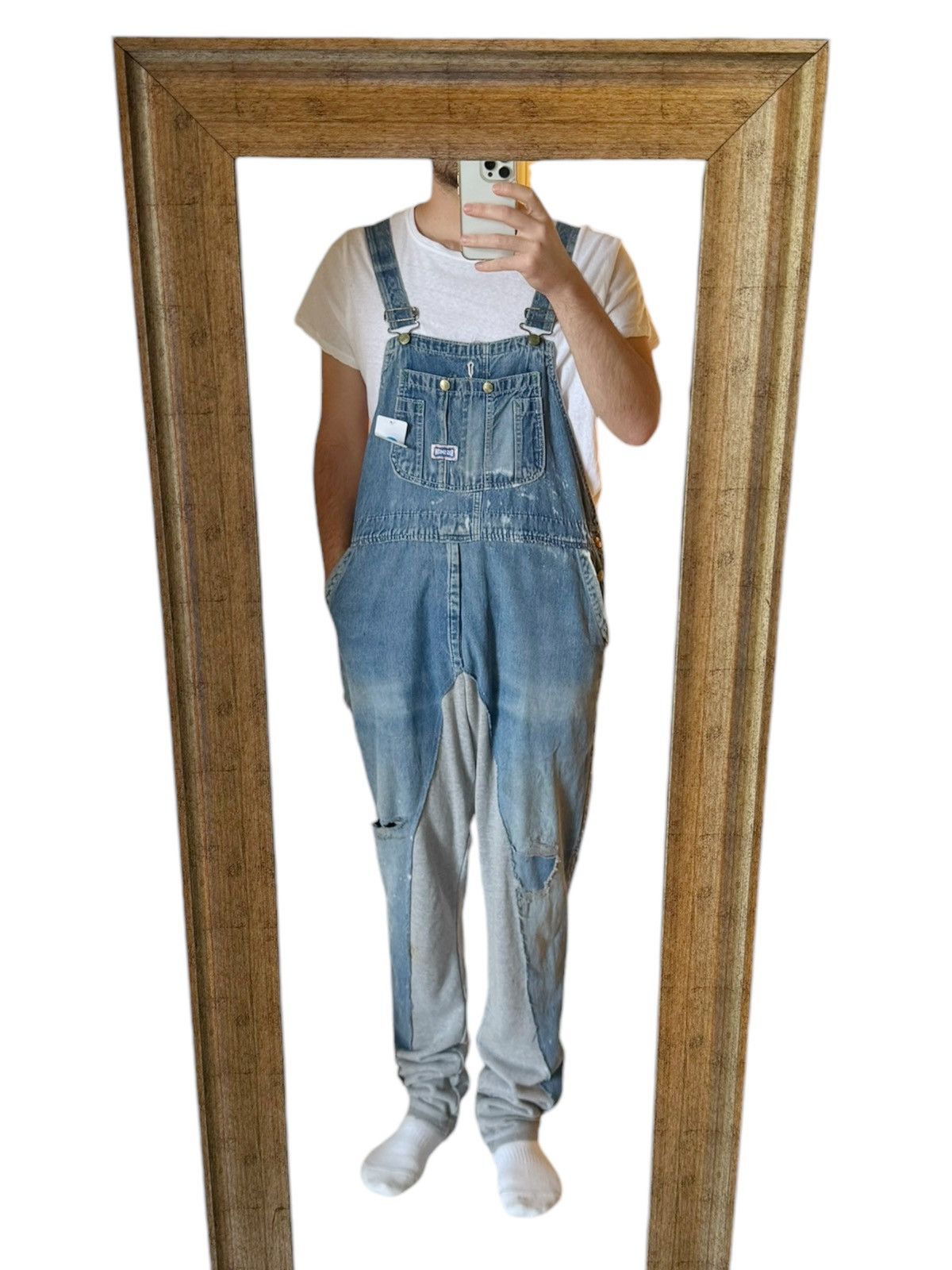 Greg Lauren SS20 Sample Hybrid Denim Overall 50/50 Fragment Size US 32 / EU 48 - 2 Thumbnail