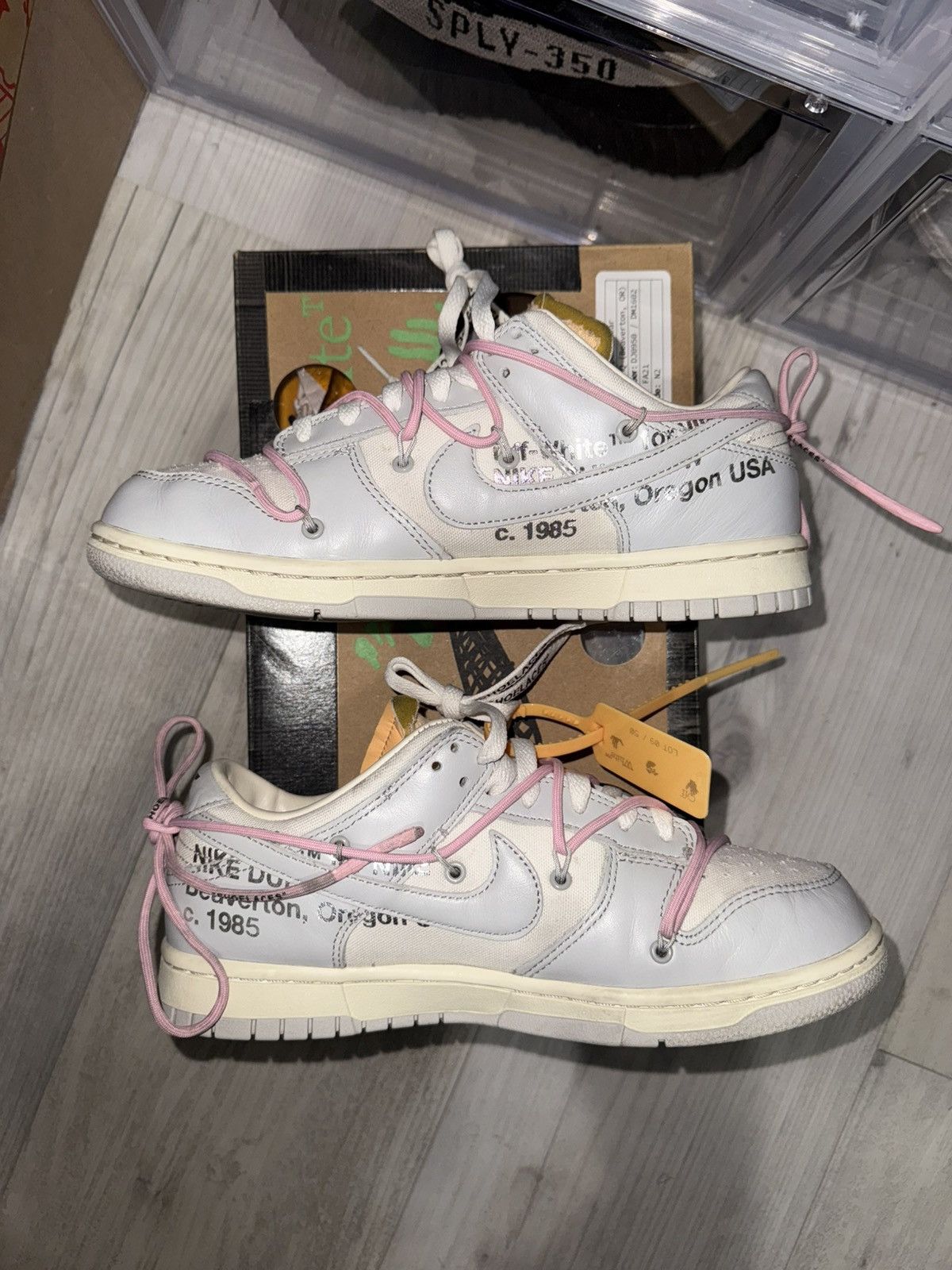 Nike × Off-White Nike Off White Dunk Low Lot 9 Size 8.5 Size US 8.5 / EU 41-42 - 3 Thumbnail