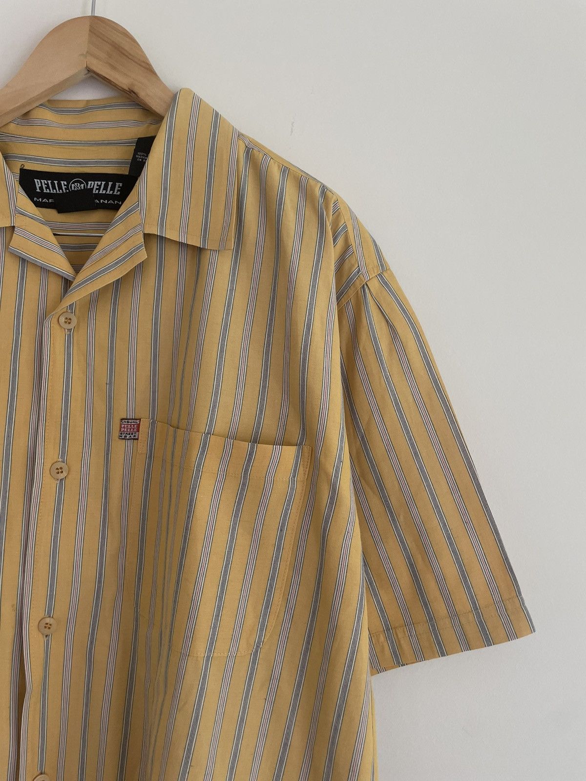 Pelle Pelle × Vintage Y2K Vintage Pelle Pelle Earth Tone Hip Hop Shirt Size US L / EU 52-54 / 3 - 2 Thumbnail