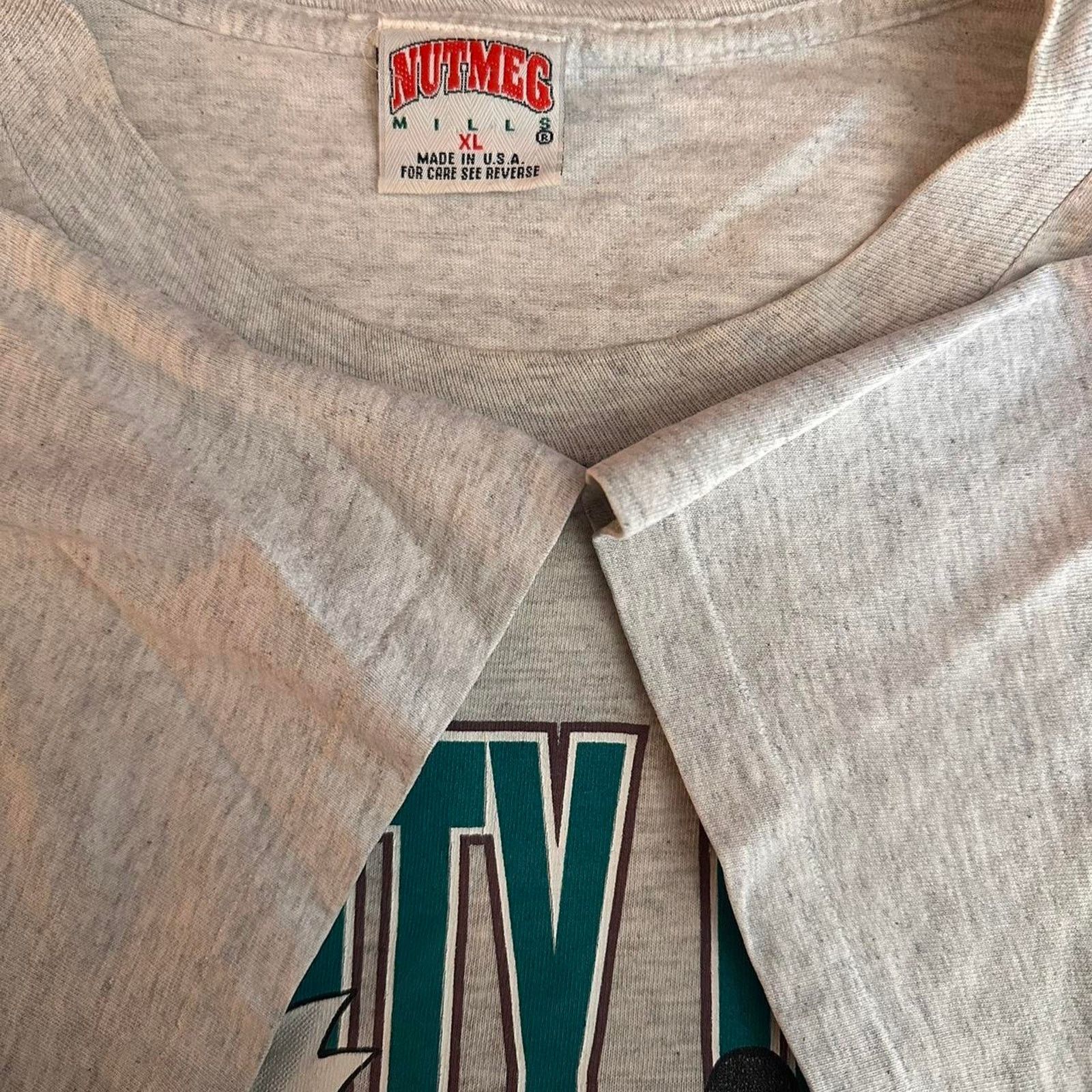 NHL × Vintage Vintage Mighty Ducks Break Through Shirt Size US XL / EU 56 / 4 - 8 Thumbnail