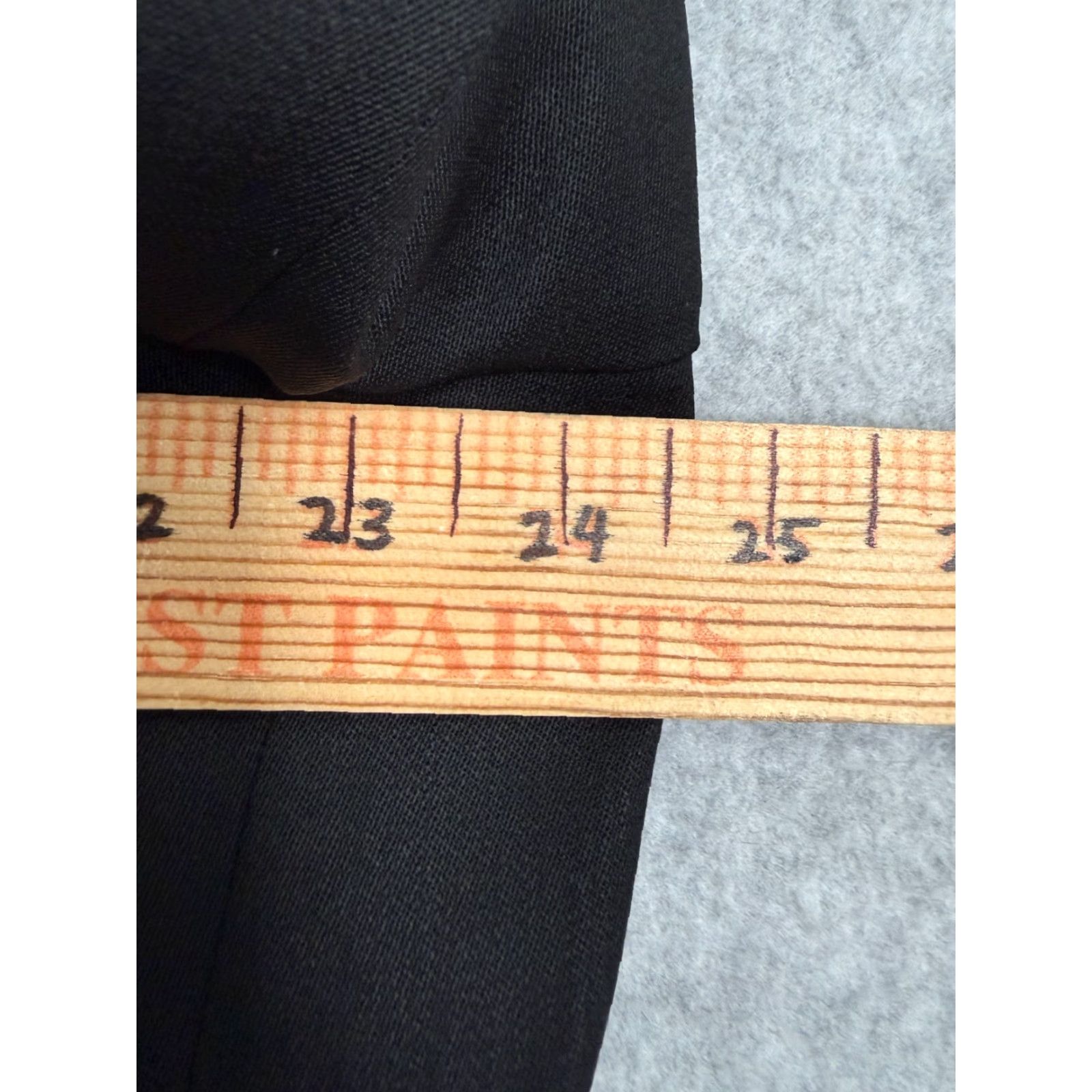 Albert Nipon Albert Nipon 2 Piece Suit Men 48L Blazer 42.5 Pants Black Worsted Wool Lined Size 48R - 5 Thumbnail