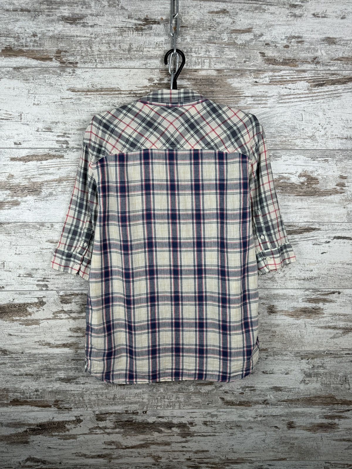Allsaints × Japanese Brand Mens AllSaints GRIDLOCK HS SHIRT button up luxury linen Size US L / EU 52-54 / 3 - 9 Thumbnail