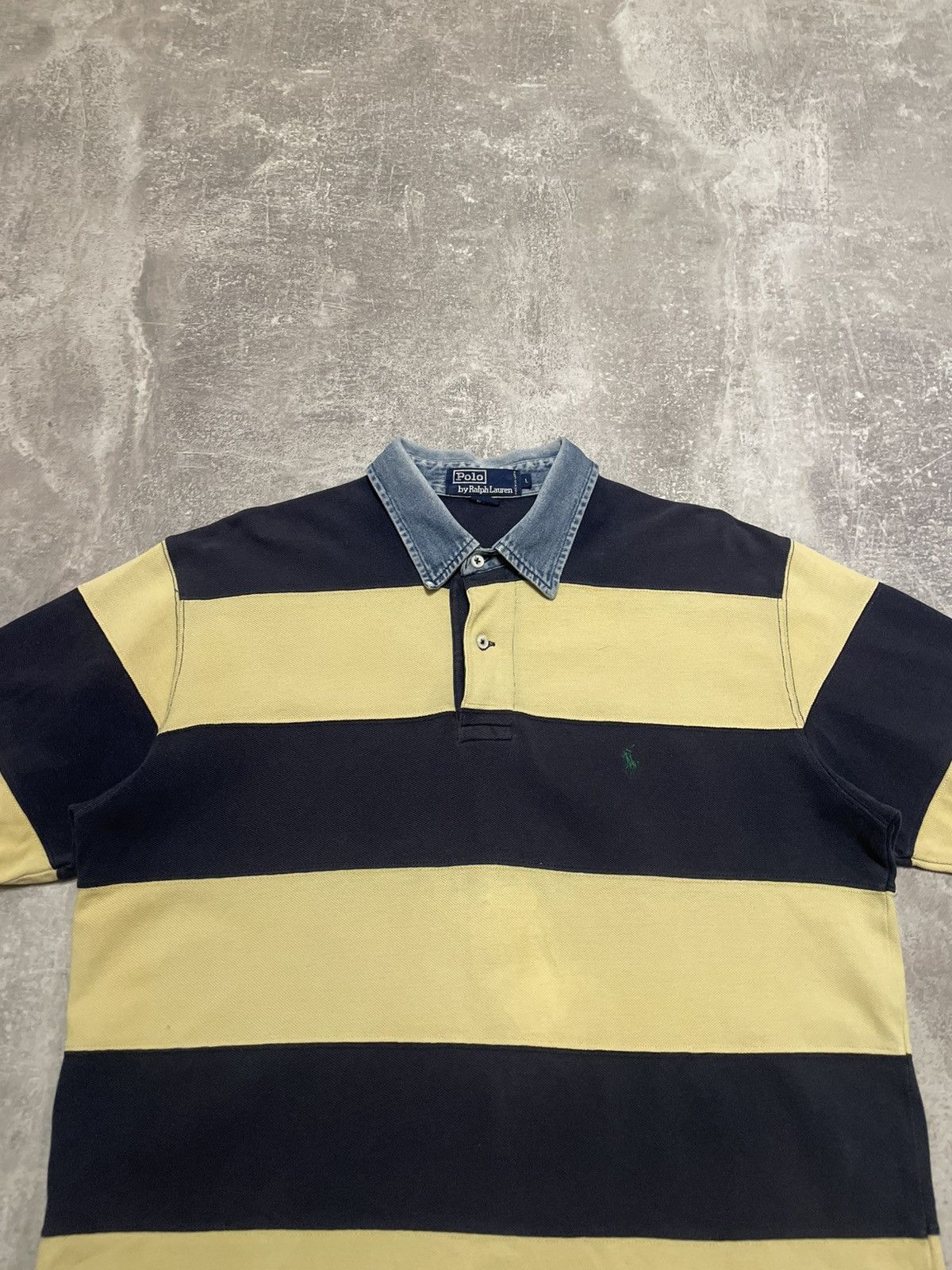Polo Ralph Lauren Vintage Polo Ralph Lauren Striped Polo Shirt Y2K Size US L / EU 52-54 / 3 - 2 Thumbnail