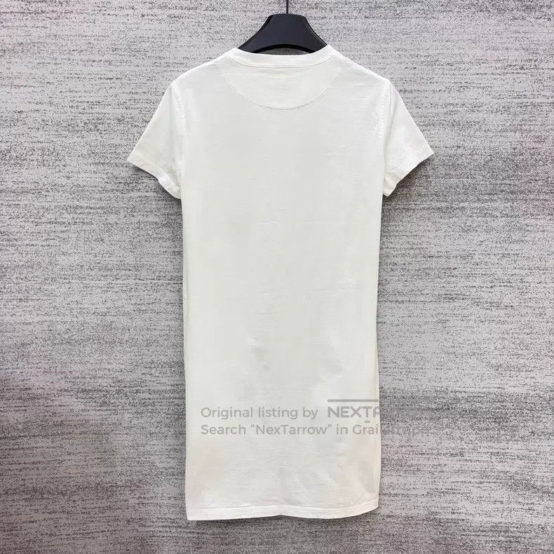 Hermes Hermes Embroidered Pocket Long White Short Sleeve Size XXS / US 00 / IT 34 - 3 Thumbnail