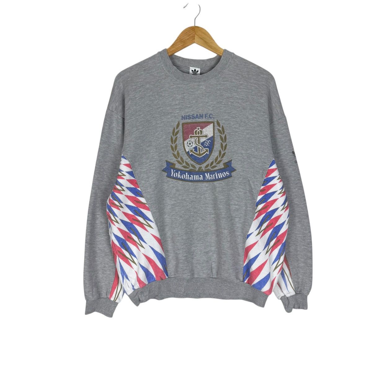 Adidas ☀️90s ADIDAS YOKOHAMA MARINOS J LEAGUE SWEATSHIRT Size US L / EU 52-54 / 3 - 2 Thumbnail