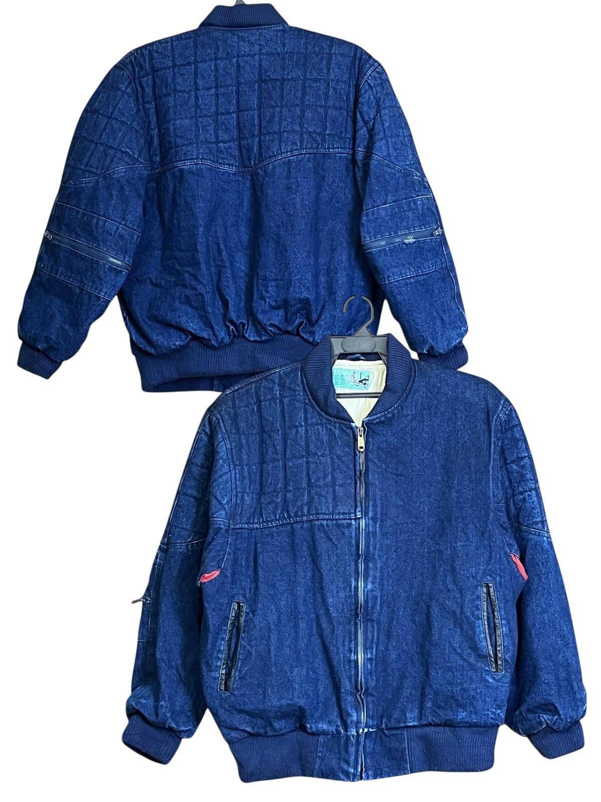 Toyo Enterprises Vintage 80s SUN VALLEY urban college boy denim bomber jacket Size US L / EU 52-54 / 3 - 1 Thumbnail