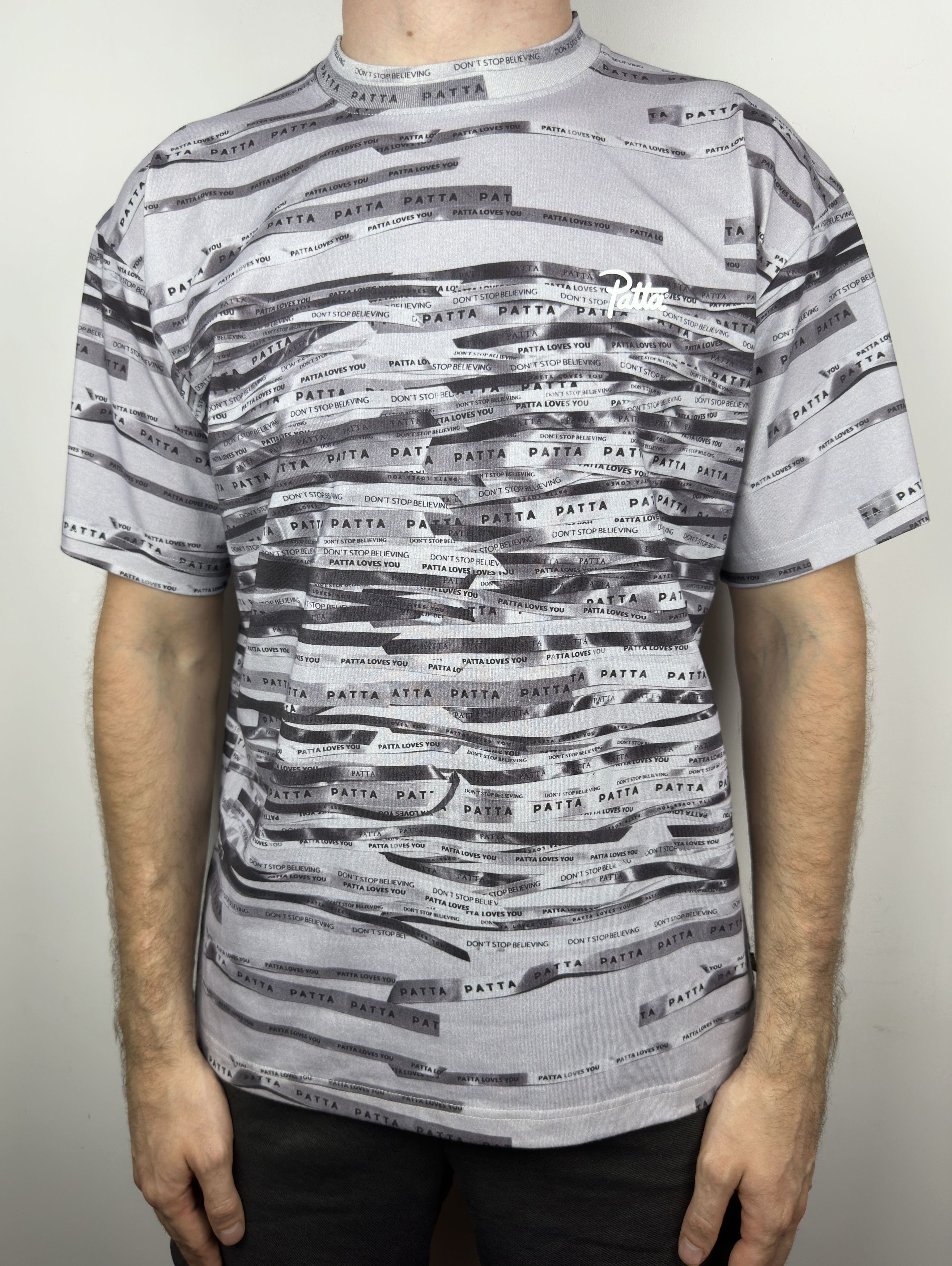 Patta Patta Multi Logo All Over Print Graphic T Shirt Tee Size US M / EU 48-50 / 2 - 3 Thumbnail