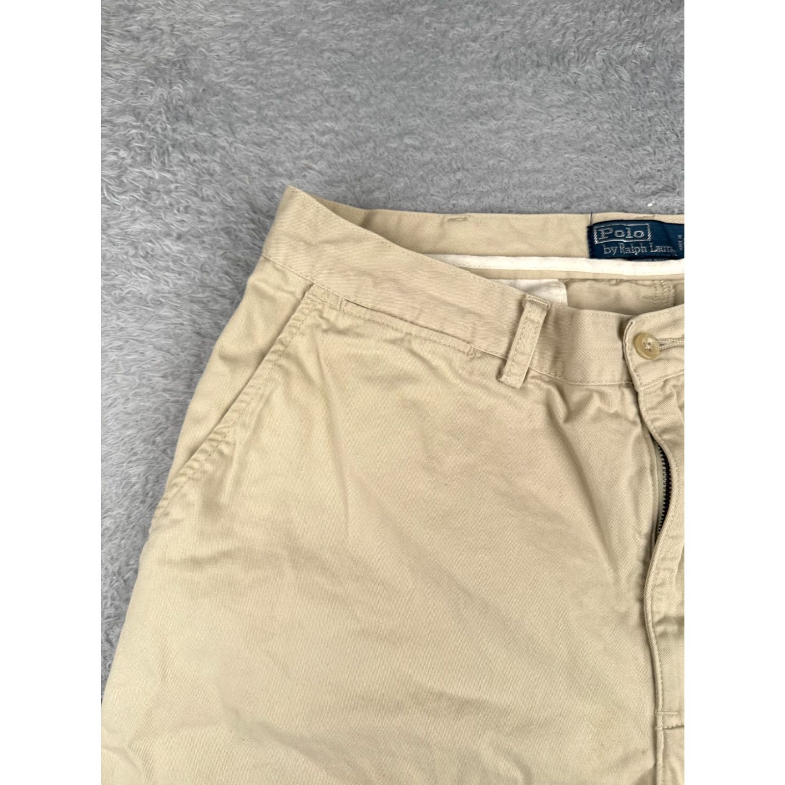 Polo Ralph Lauren VINTAGE Polo Ralph Lauren Shorts Men 36 Beige Chino Zip Fly 100% Cotton Classic Seasonal Casual Workwear Mens Size US M / EU 48-50 / 2 - 4 Thumbnail