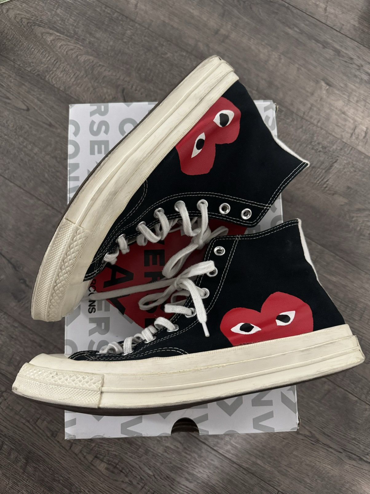 Comme des Garcons BLACK CDG CONVERSE PEEKABOO HEART Grailed