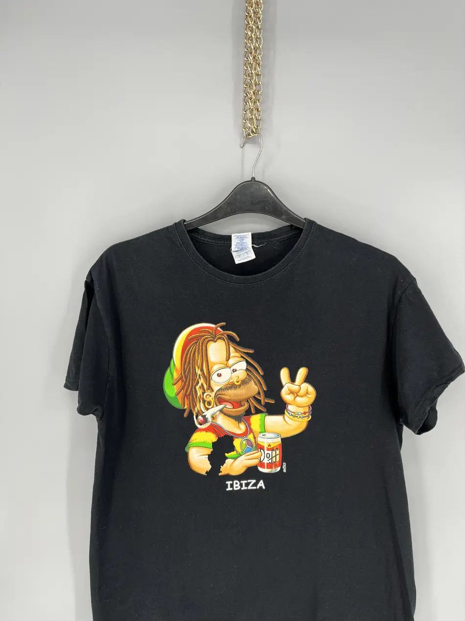 Bob Marley Vintage Y2K Homer Bob Marley The Simpsons T-Shirts Size US L / EU 52-54 / 3 - 1 Thumbnail