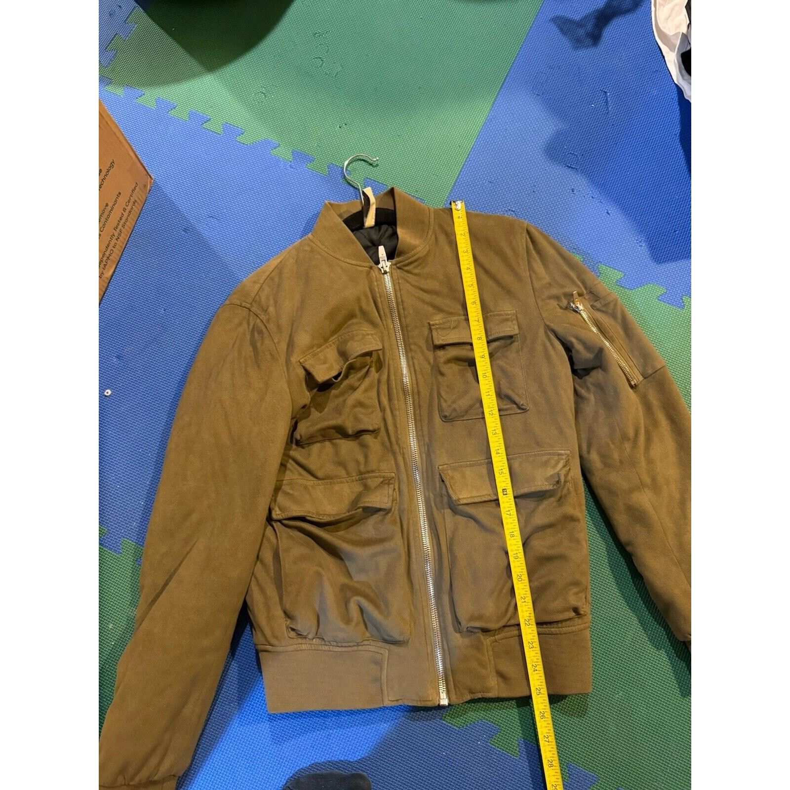 Zara MENS ZARA GREEN BOMBER JACKET SIZE MEDIUM STREETWEAR FASHION Size US M / EU 48-50 / 2 - 4 Thumbnail