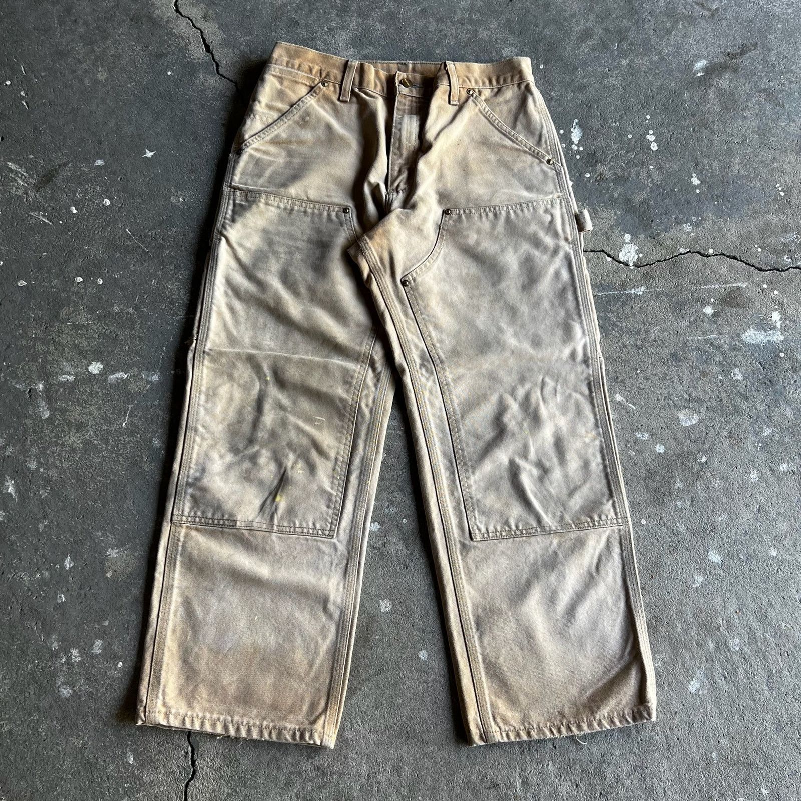 Carhartt × Vintage Carhartt brown double knee work wear carpenter pants Size US 30 / EU 46 - 1 Thumbnail