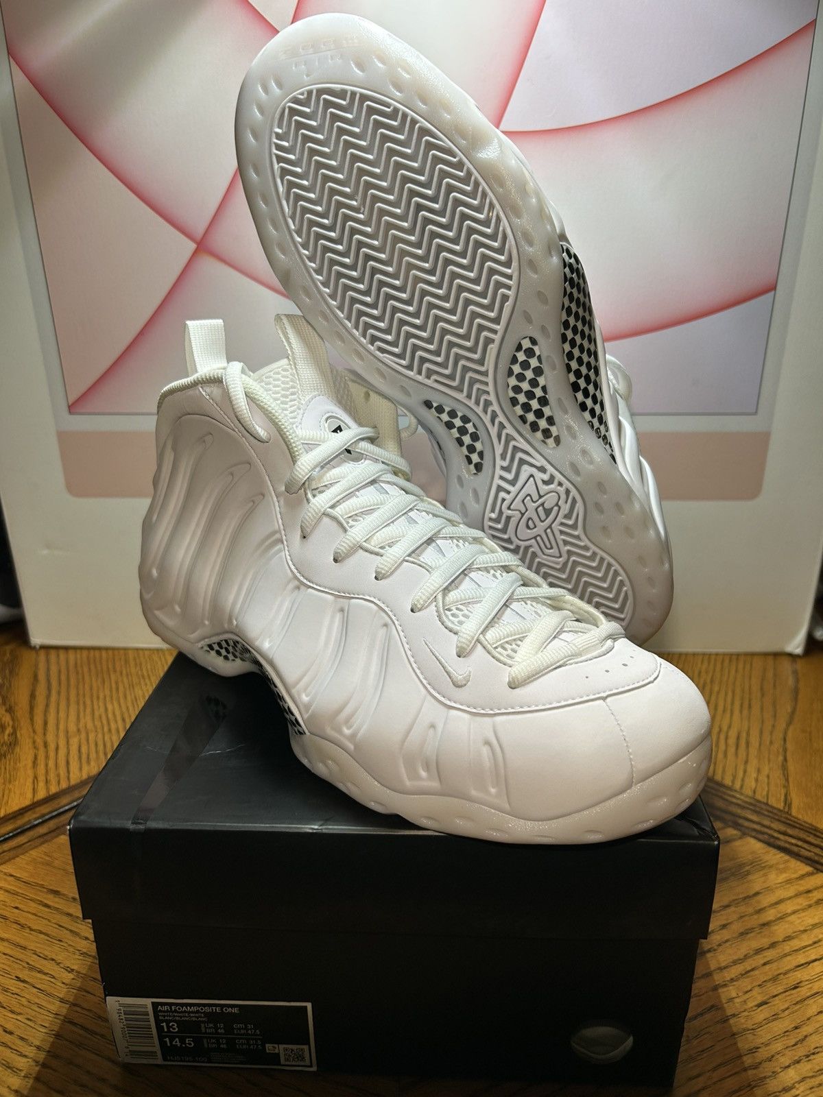 Nike Size 13 - Nike Air Foamposite One Triple White 2025 LIKENEW Size US 13 / EU 46 - 1 Thumbnail