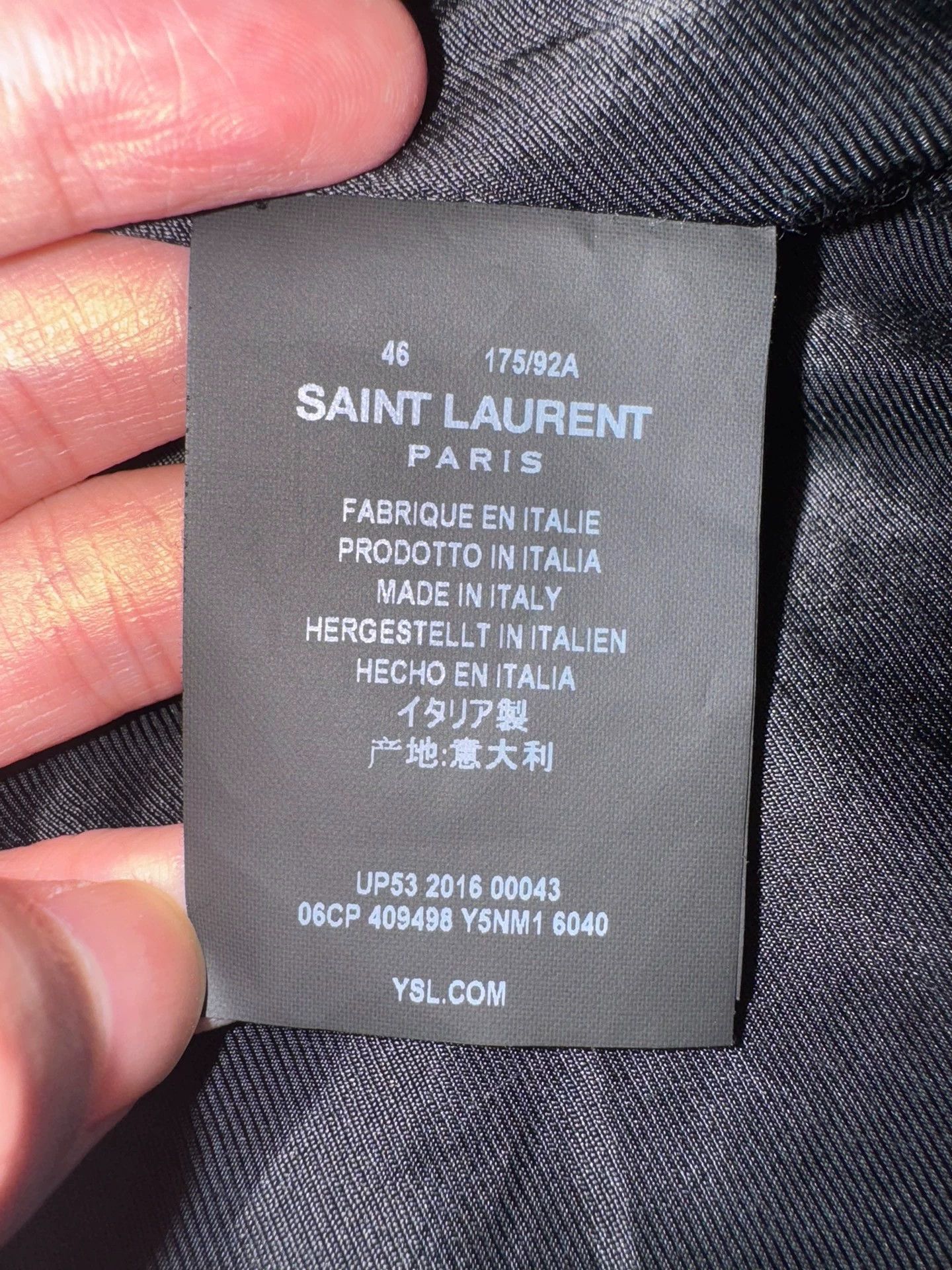 Saint Laurent Paris Authentic Saint Laurent SLP16FW Suede Jacket Size US M / EU 48-50 / 2 - 6 Thumbnail