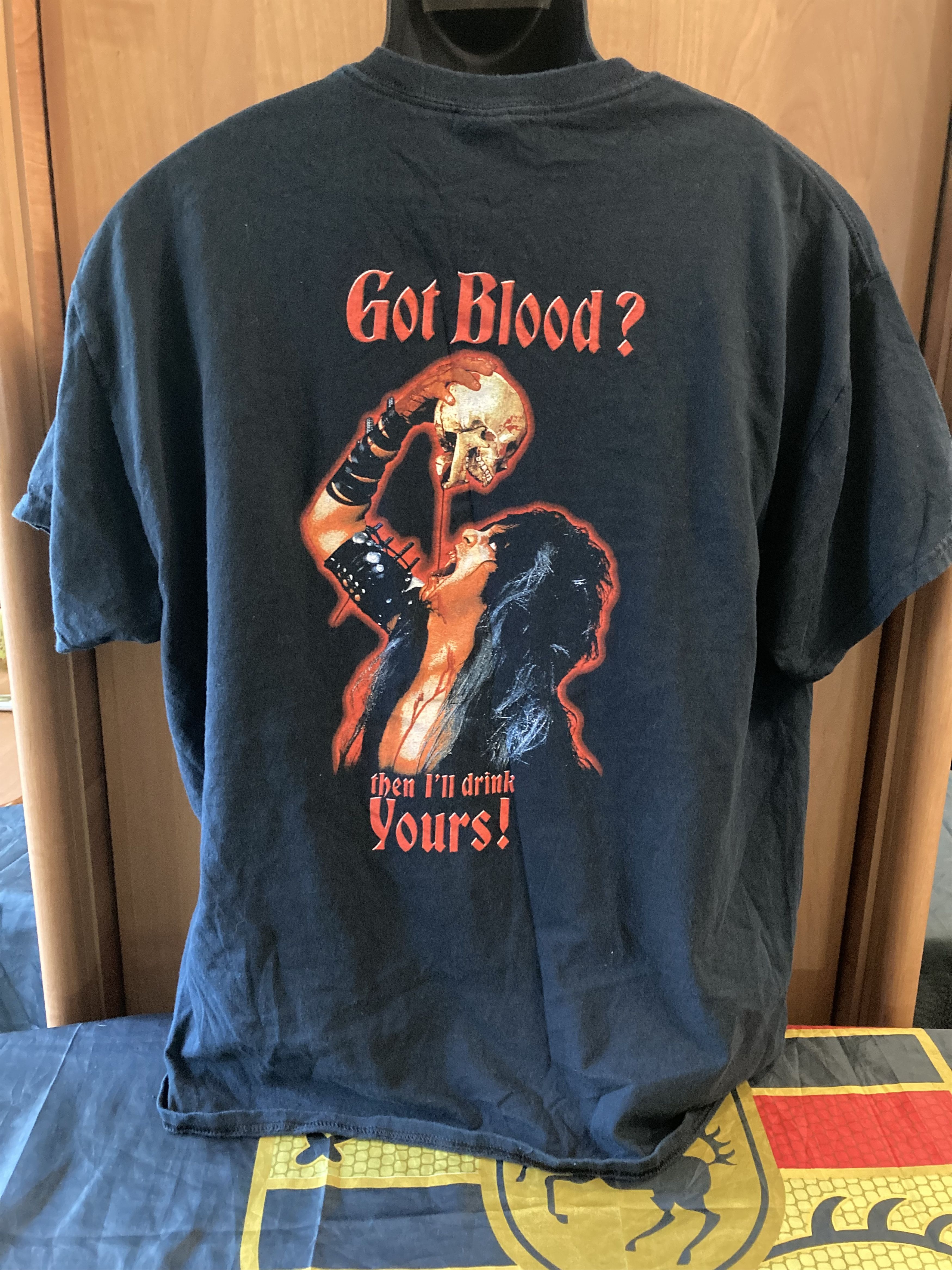 Band Tees Vintage W.A.S.P. “Got Blood” gory skull graphic 2001 Tee Size US XL / EU 56 / 4 - 2 Thumbnail