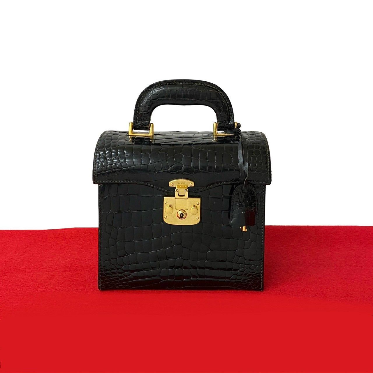 Gucci Gucci Gucci Lady Lock Crocodile Leather Handbag Leather Handbag DUTY FREE for USA Size ONE SIZE - 1 Thumbnail