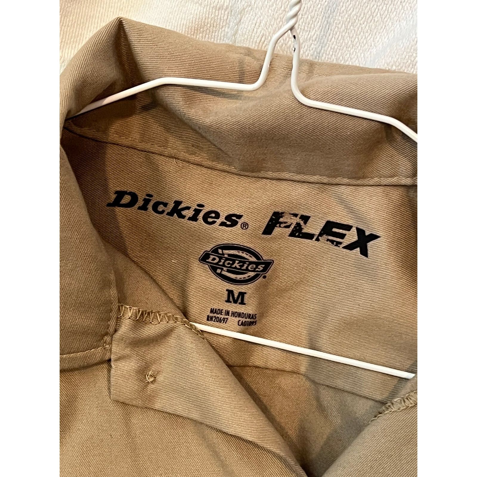 Dickies Dickies Tan Button Down Short Sleeve Shirt Mens Medium Size US M / EU 48-50 / 2 - 3 Thumbnail