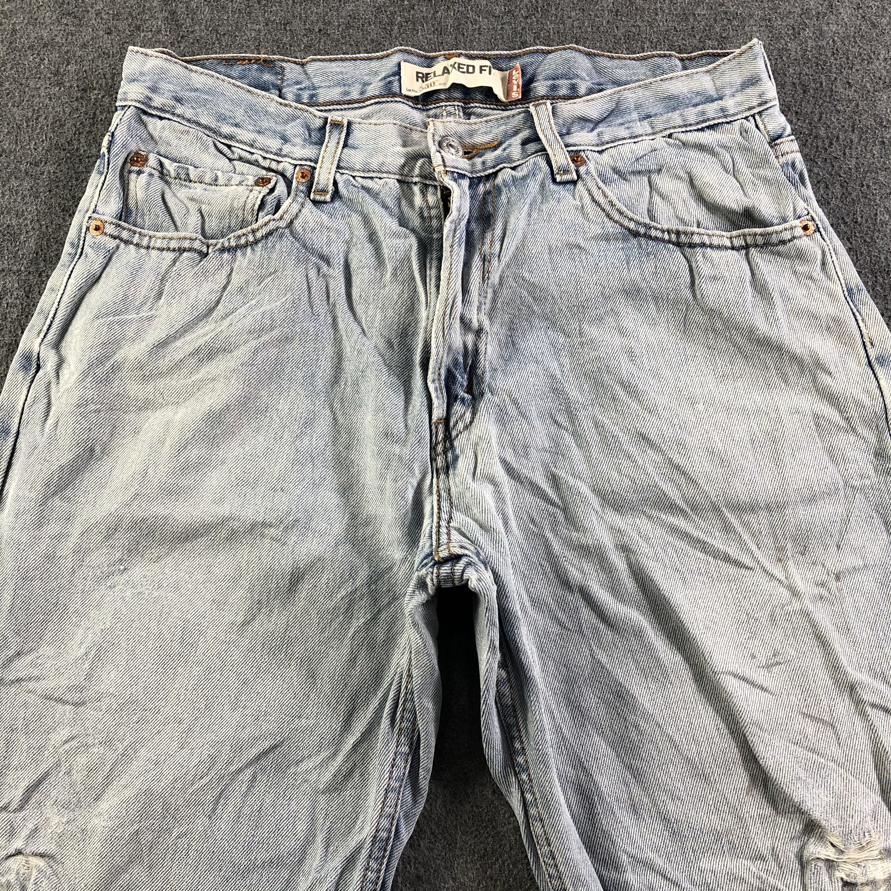 Levi's Vintage Light Wash Levis 550 Jeans-J3236 Size US 33 - 3 Thumbnail