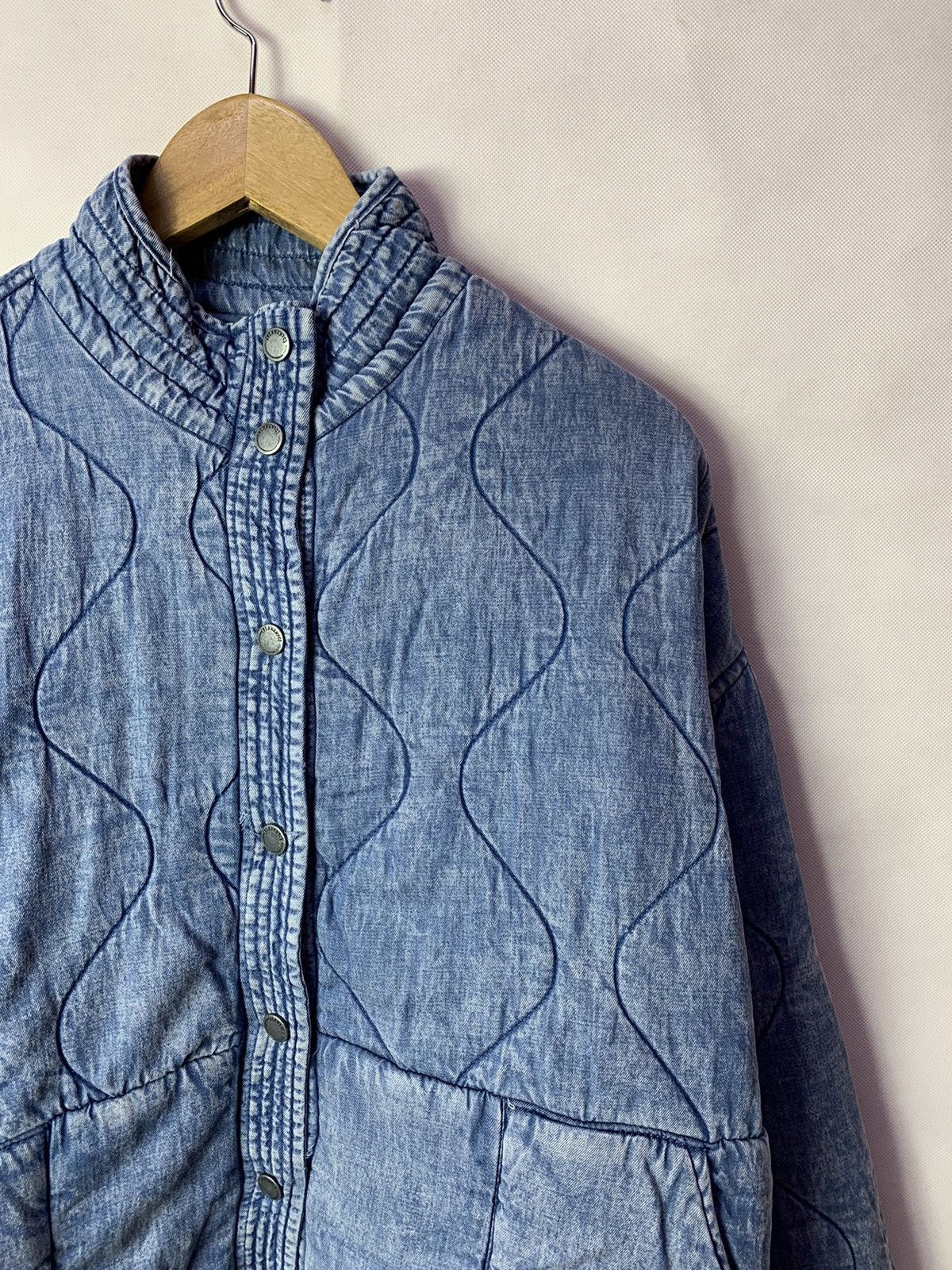 BLANKNYC 🔥Blank NYC Quilted Denim Style Bomber Jacket Oversize Size US S / EU 44-46 / 1 - 3 Thumbnail