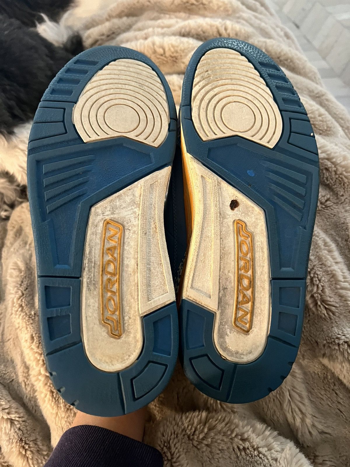Jordan Brand Yellow and Blue Jordan’s Size US 10 / EU 43 - 2 Thumbnail